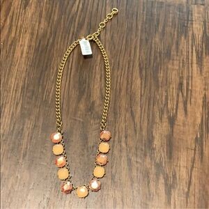 J.crew sparkly crystal necklace in a tonal mix of spring hues size 18”